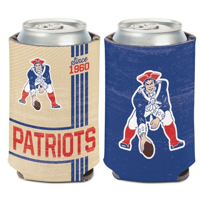 Enfriador de latas de los New England Patriots, diseño vintage