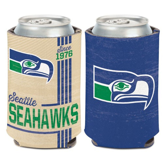 Enfriador de latas de los Seattle Seahawks, diseño vintage