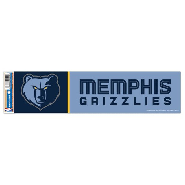 Calcomanía de los Memphis Grizzlies, estilo tira para parachoques de 3 x 12 pulgadas