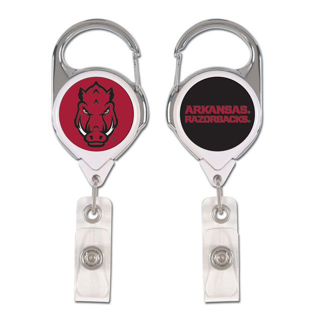 Arkansas Razorbacks Badge Holder Premium Retractable