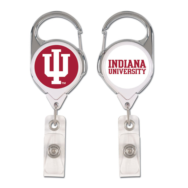 Porta credencial retráctil premium de Indiana Hoosiers