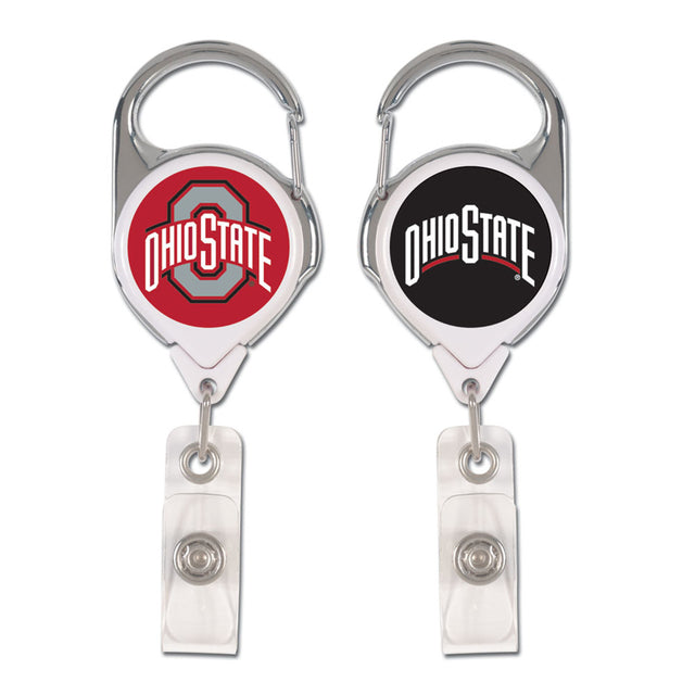 Porta credencial retráctil premium de Ohio State Buckeyes