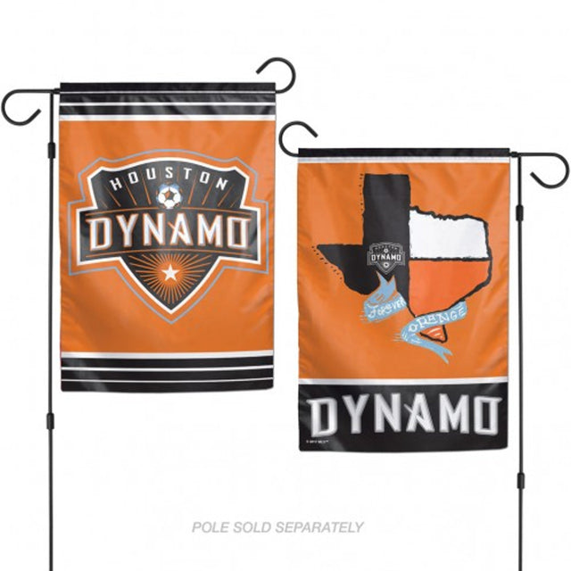 Bandera del Houston Dynamo de 12 x 18 pulgadas, estilo jardín, de 2 lados