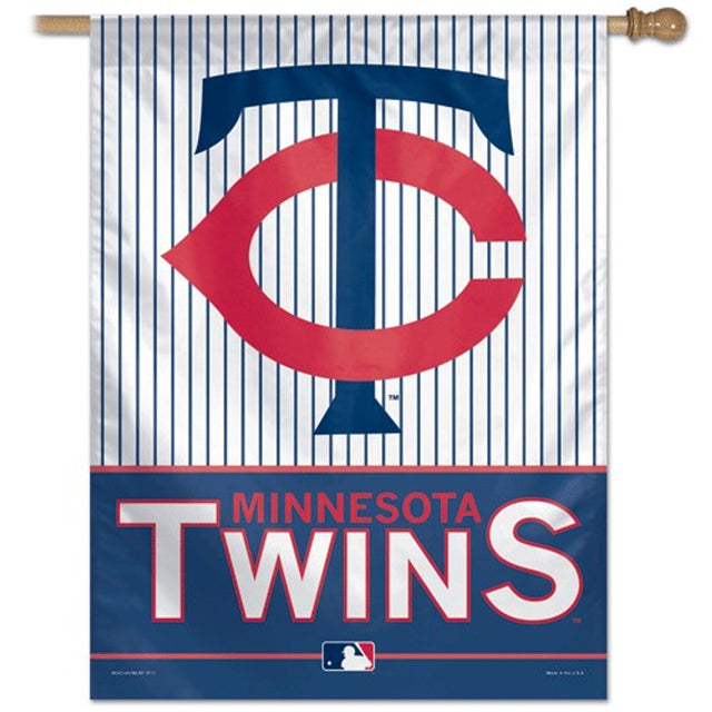 Banner vertical de los Minnesota Twins de 28 x 40 pulgadas