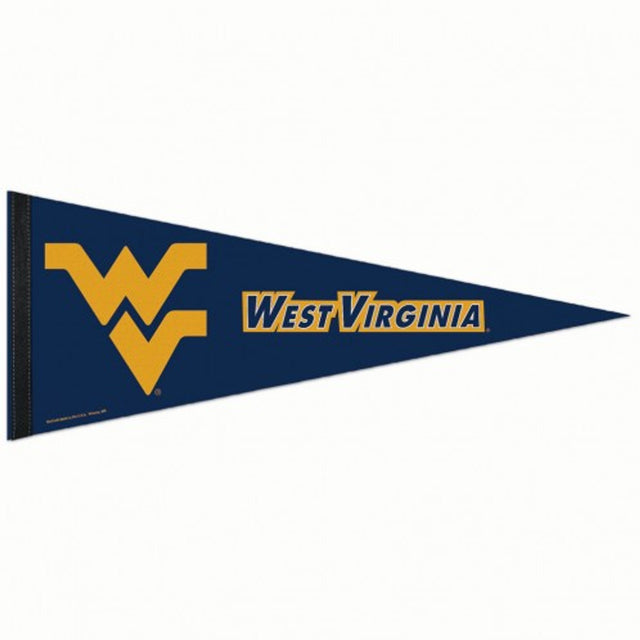 Banderín de los Mountaineers de Virginia Occidental de 12 x 30, estilo premium