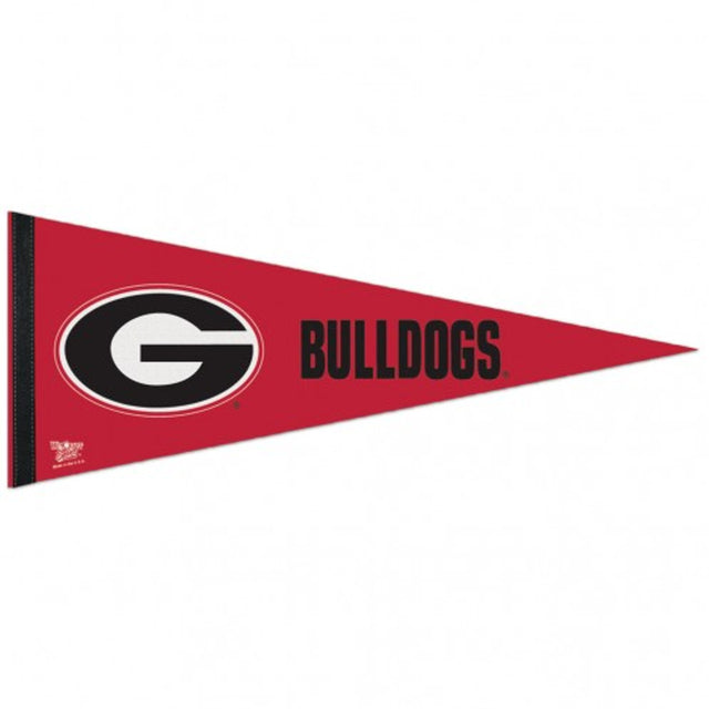 Banderín de los Georgia Bulldogs de 12 x 30, estilo premium