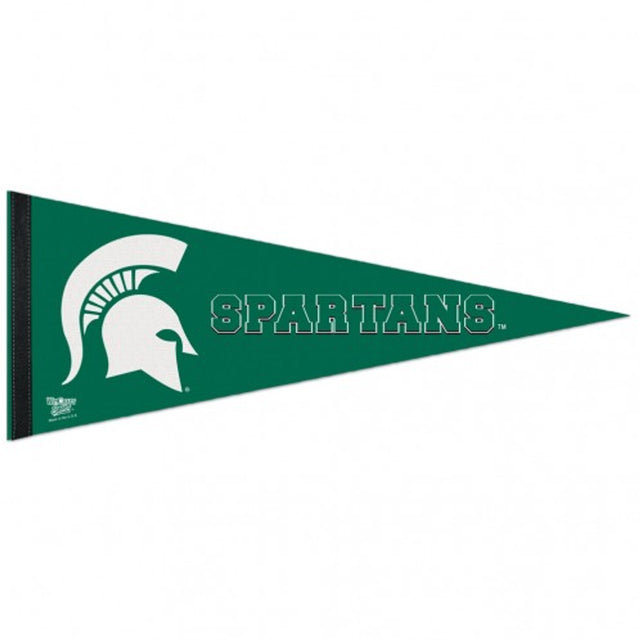 Banderín de los Spartans del estado de Michigan, estilo premium, 12 x 30