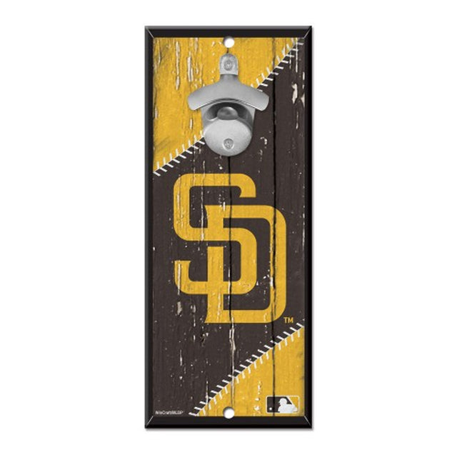 San Diego Padres Sign Wood 5x11 Bottle Opener