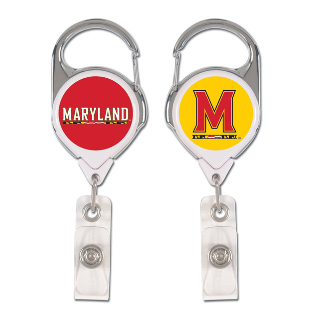 Porta credencial retráctil premium de Maryland Terrapins