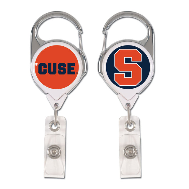 Syracuse Orange Badge Holder Premium Retractable