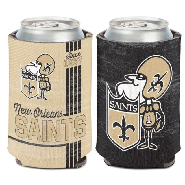 Enfriador de latas de diseño vintage de los New Orleans Saints