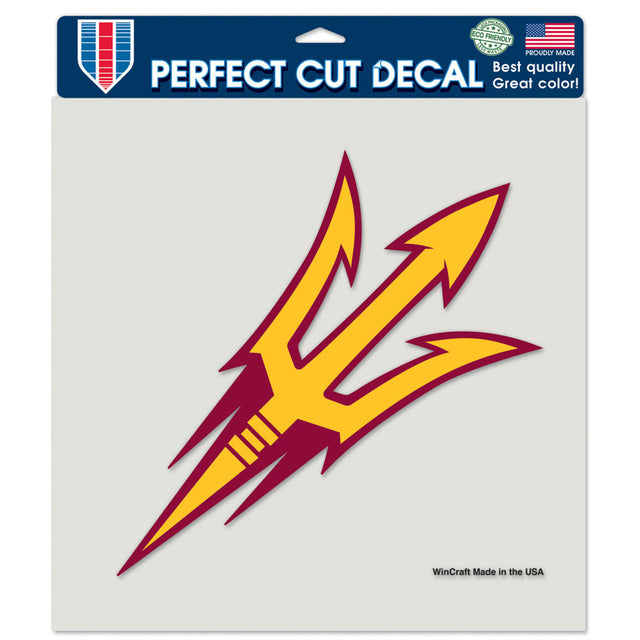 Arizona State Sun Devils Decal 8x8 Perfect Cut Color