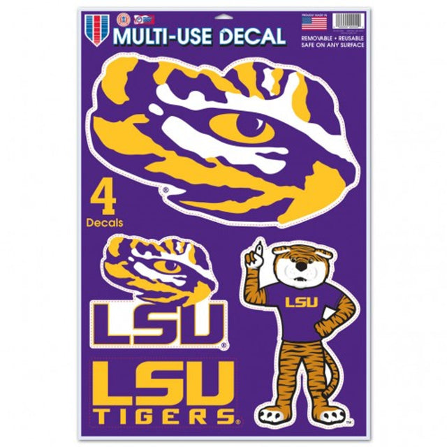 Calcomanía de los Tigres de LSU de 11 x 17 pulgadas