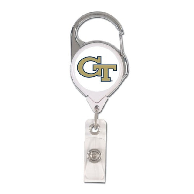 Porta credencial retráctil premium de Georgia Tech Yellow Jackets