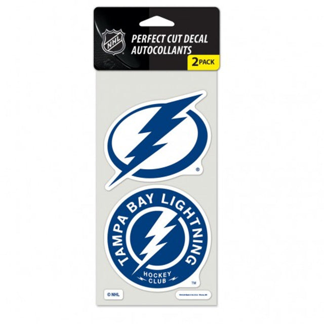 Tampa Bay Lightning Decal 4x4 Perfect Cut Set of 2