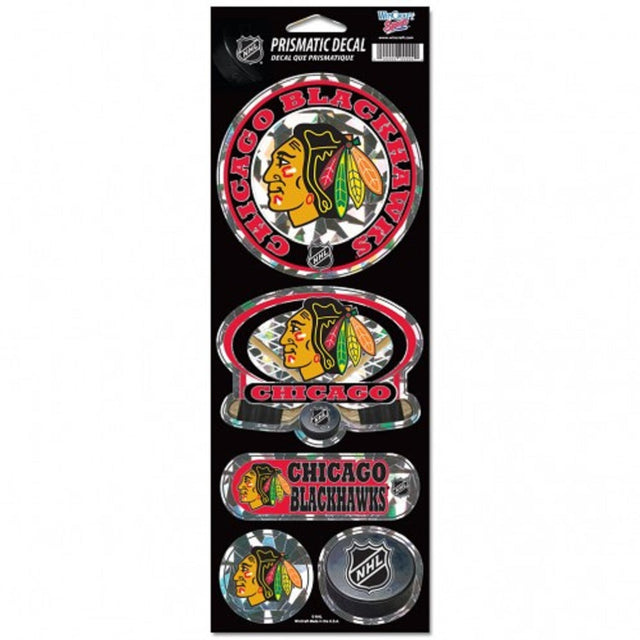 Pegatinas prismáticas de los Chicago Blackhawks