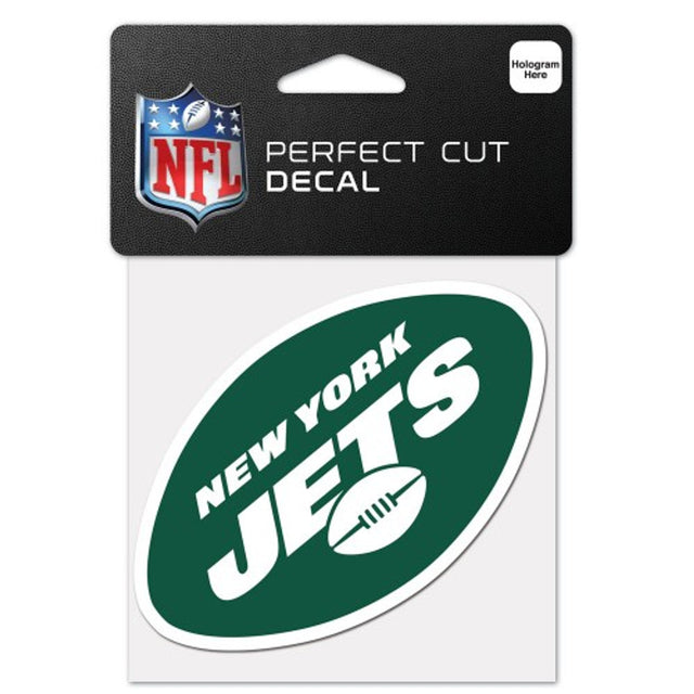 Calcomanía de los New York Jets 4x4 con corte perfecto y color