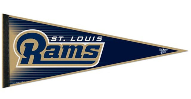 Banderín de los St. Louis Rams de 12 x 30 pulgadas