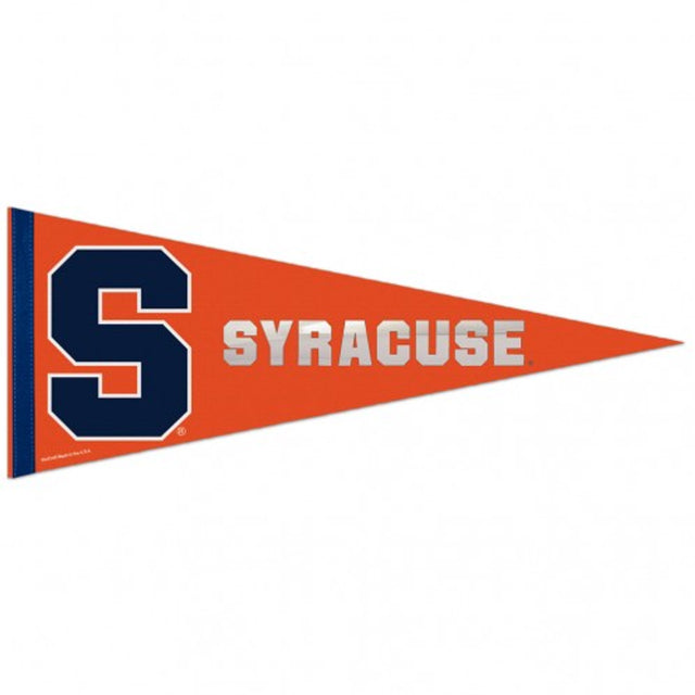 Banderín naranja de Syracuse de 12 x 30, estilo premium