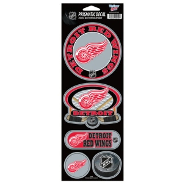 Pegatinas de los Detroit Red Wings Prismatic