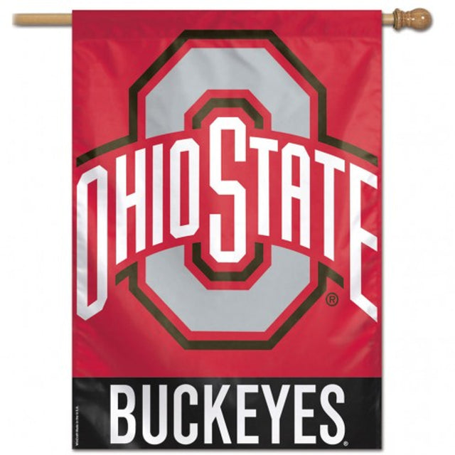 Pancarta vertical de los Buckeyes del estado de Ohio de 28 x 40 pulgadas