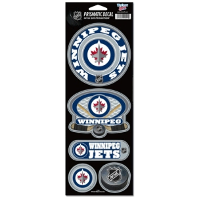 Winnipeg Jets Stickers Prismatic