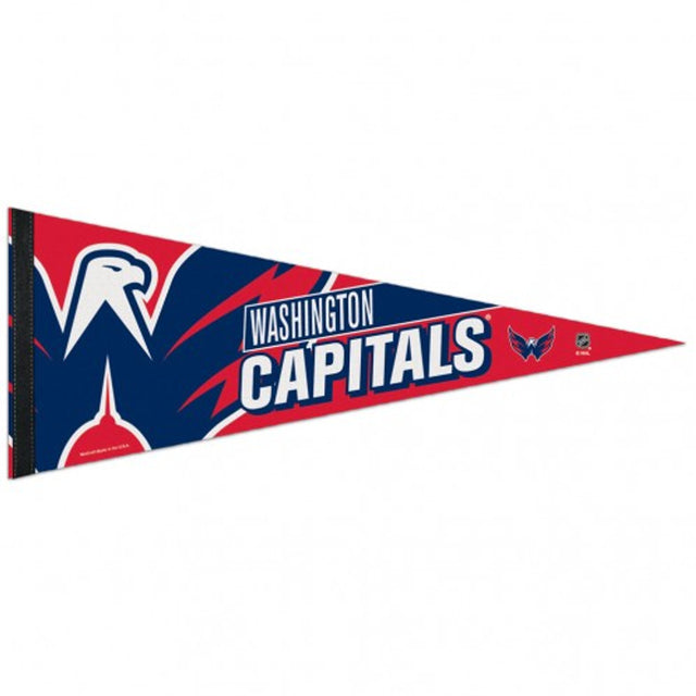 Banderín de Washington Capitals de 12 x 30, estilo premium