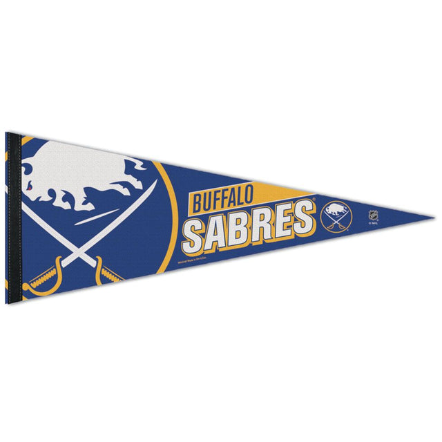 Banderín de los Buffalo Sabres de 12 x 30, estilo premium