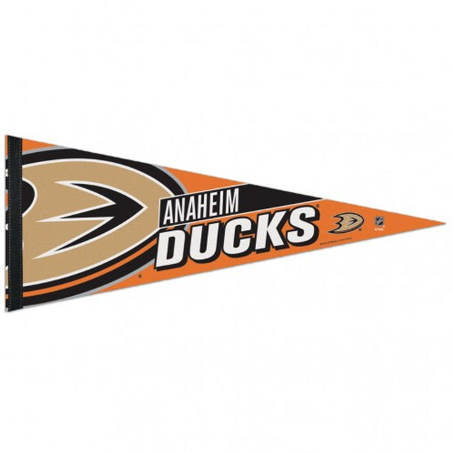 Banderín de los Anaheim Ducks de 12 x 30, estilo premium