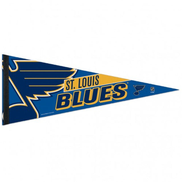 Banderín de los St. Louis Blues de 12 x 30, estilo premium