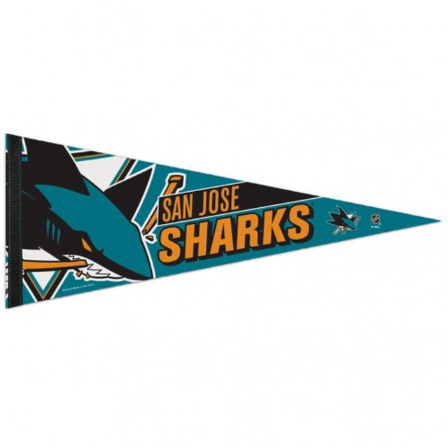 Banderín de los San Jose Sharks de 12 x 30, estilo premium