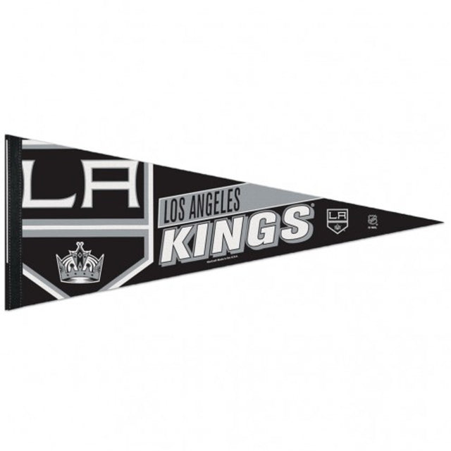 Banderín de Los Angeles Kings de 12 x 30, estilo premium