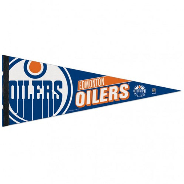 Banderín de los Edmonton Oilers de 12 x 30, estilo premium