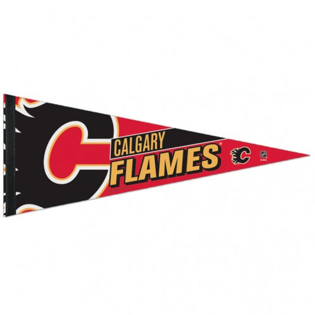 Banderín de los Calgary Flames de 12 x 30, estilo premium