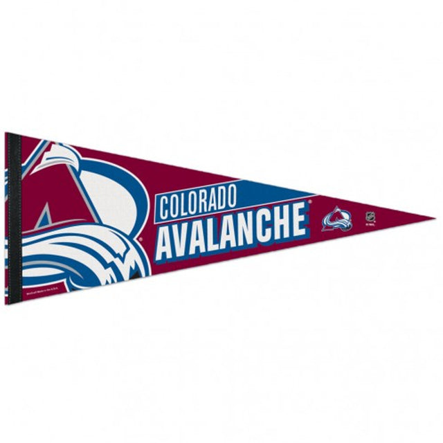 Banderín de Colorado Avalanche de 12 x 30, estilo premium