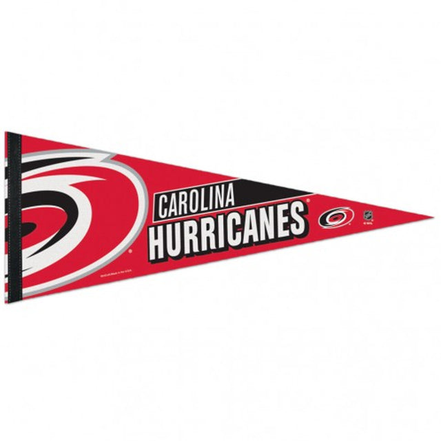 Banderín de los Carolina Hurricanes de 12 x 30, estilo premium