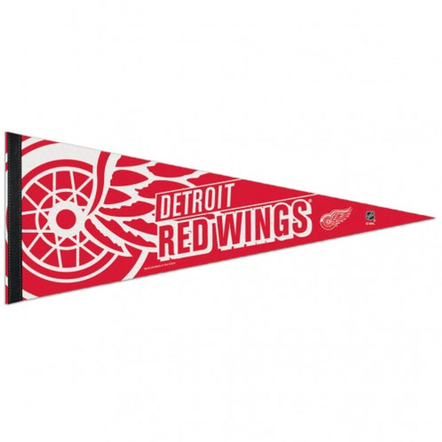 Banderín de los Detroit Red Wings de 12 x 30, estilo premium