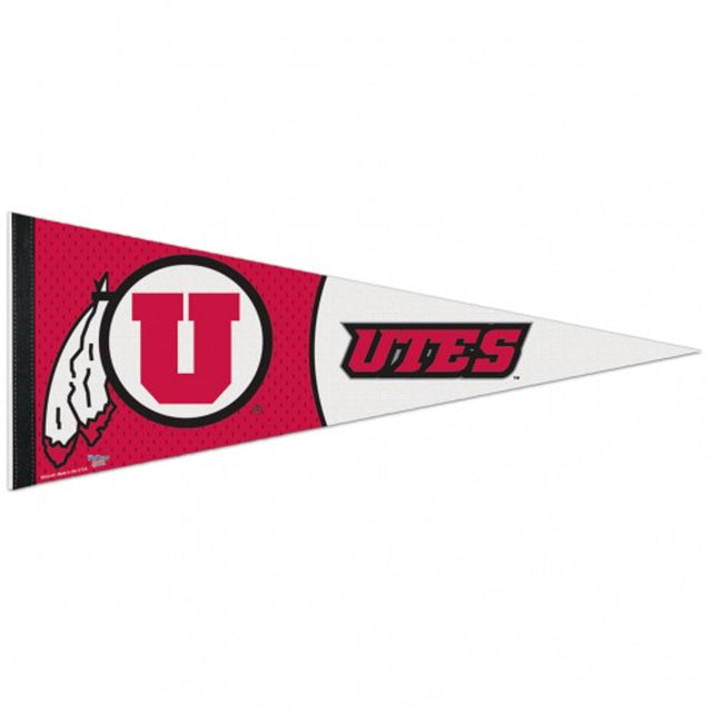 Banderín de los Utah Utes de 12 x 30, estilo premium