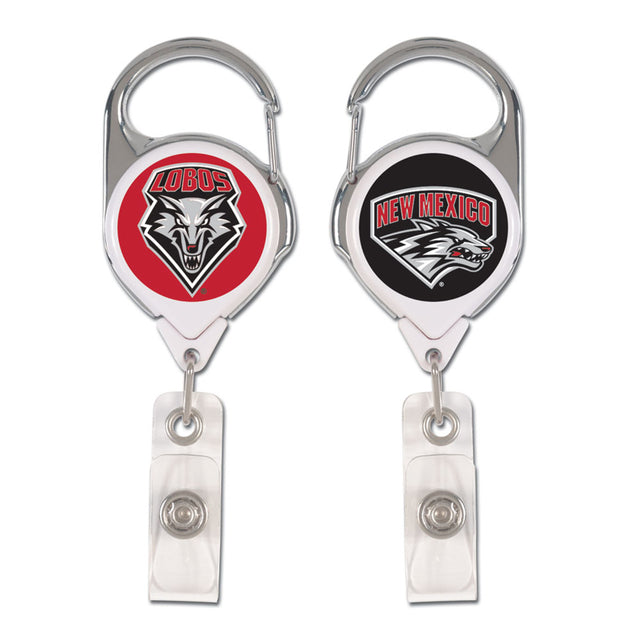 New Mexico Lobos Badge Holder Premium Retractable