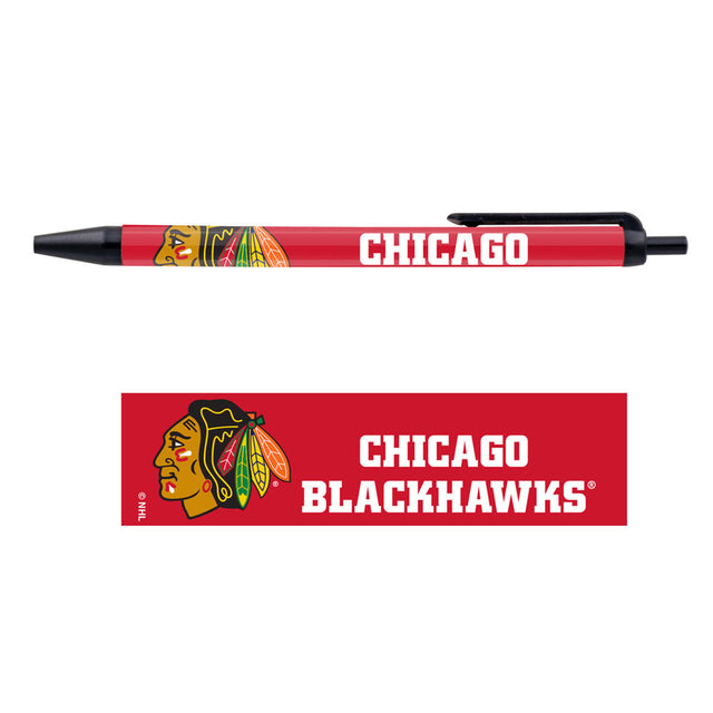 Paquete de 5 bolígrafos de los Chicago Blackhawks