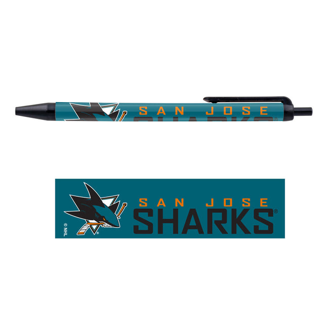 Paquete de 5 bolígrafos de los San Jose Sharks