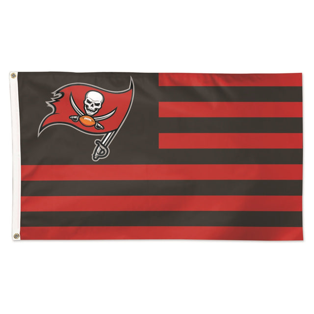 Bandera de los Tampa Bay Buccaneers de diseño americano de lujo de 3 x 5 pulgadas