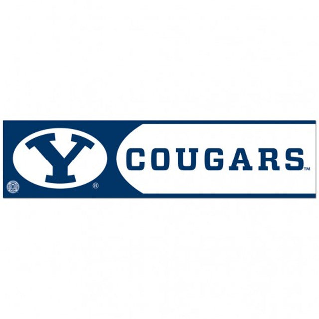 Calcomanía de BYU Cougars, estilo tira para parachoques de 3 x 12 pulgadas