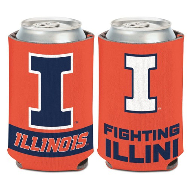 Illinois Fighting Illini Can Cooler Slogan Design