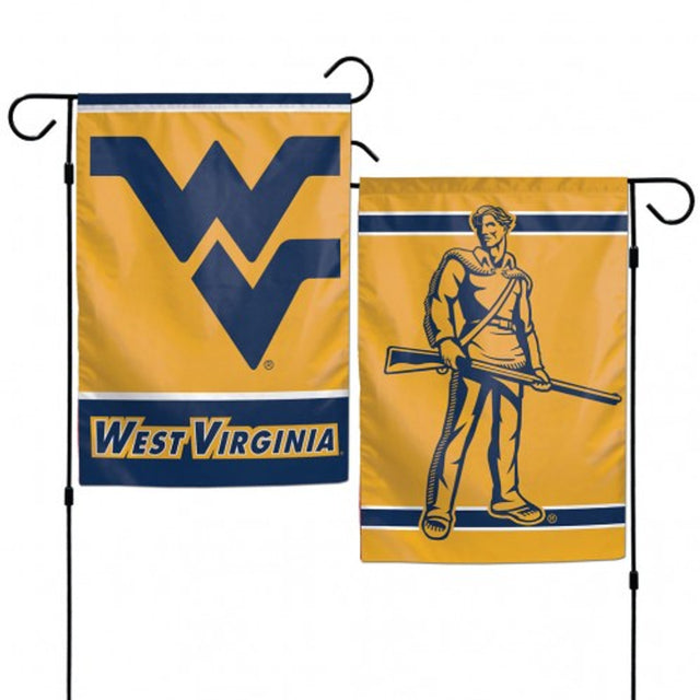 Bandera de los Mountaineers de Virginia Occidental de 12 x 18 pulgadas, estilo jardín, de 2 lados