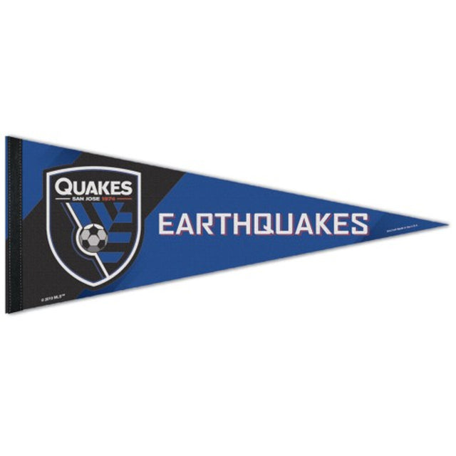 Banderín de los San Jose Earthquakes de 12 x 30, estilo premium