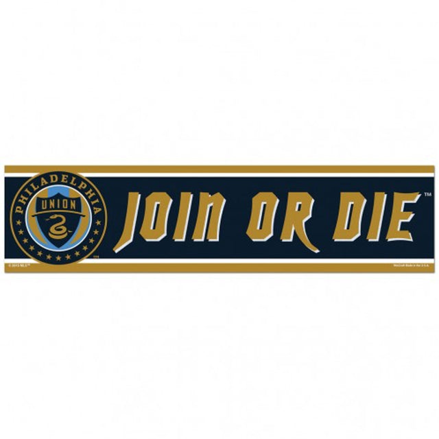 Philadelphia Union Decal 3x12 Bumper Strip Style