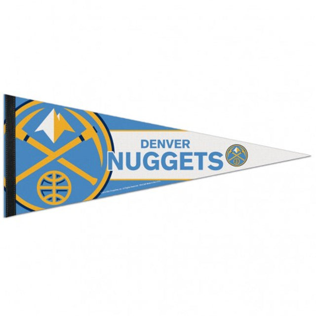 Banderín de los Denver Nuggets de 12 x 30 cm, estilo premium