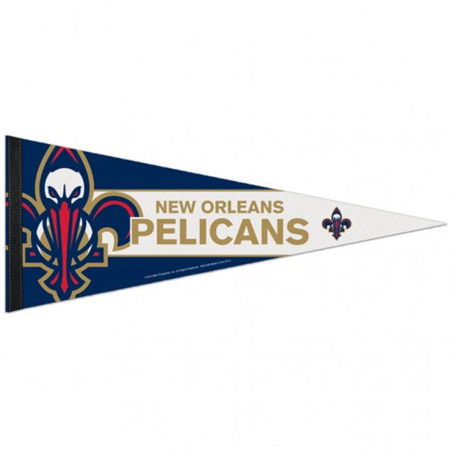 Banderín de los New Orleans Pelicans de 12 x 30, estilo premium