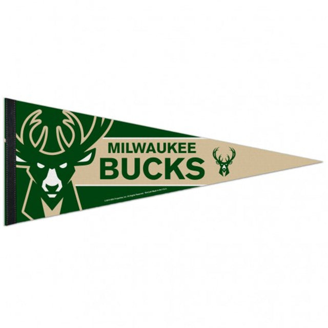 Banderín de los Milwaukee Bucks de 12 x 30, estilo premium